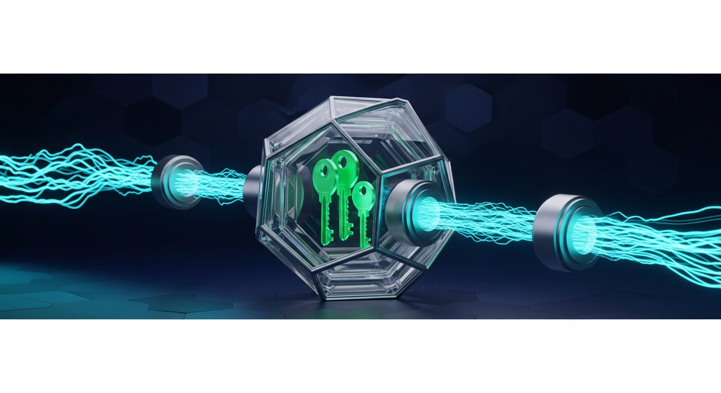 Secret vault with concentric encryption rings and ECDSA P-384 trust anchors.
